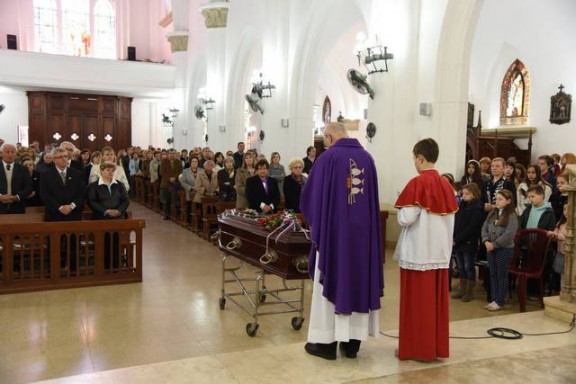 Slovo od gdč. Angelce Klanšek v sanhuški stolnici