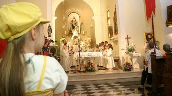 Litanije ob sprejemu brezjanske podobe v Ljubnem