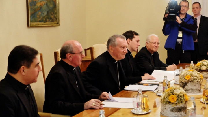 Nuncij Janusz, kardinal Parolin in škof Glavan