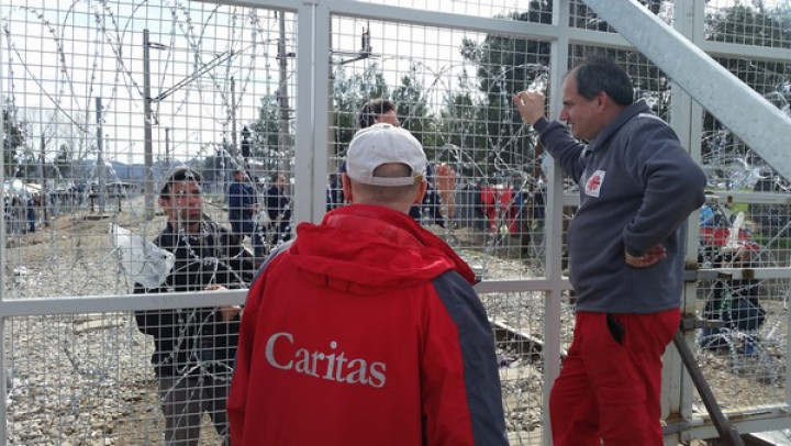 Žičnata ograja na grško-makedonski meji; foto: MŽ