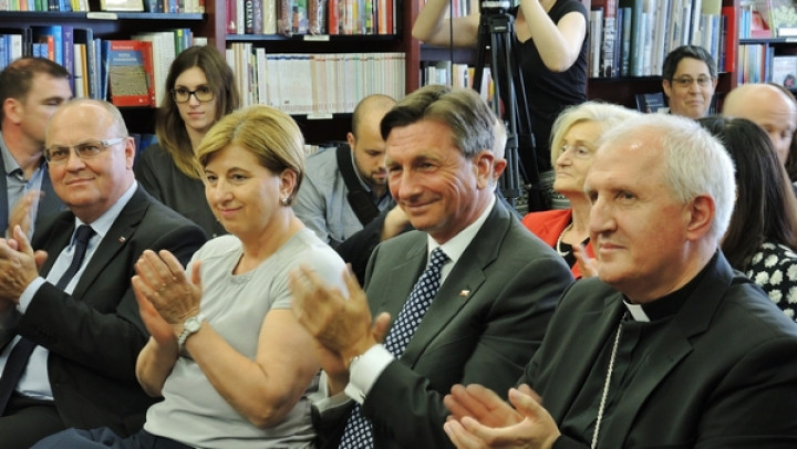 Jožef Horvat, Ljudmila Novak, Borut Pahor in nadškof Stanislav Zore