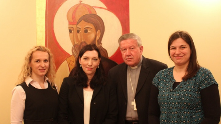 Predstavniki Karitas z beograjskim nadškofom msgr. Stanislavom Hočevarjem