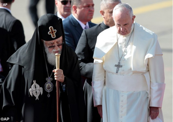 papež z gruzijskim patriarhom