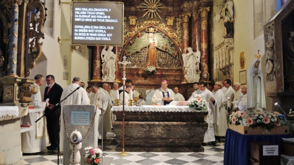 Slovesnost ob odhodu Fatimske Marije iz Slovenije