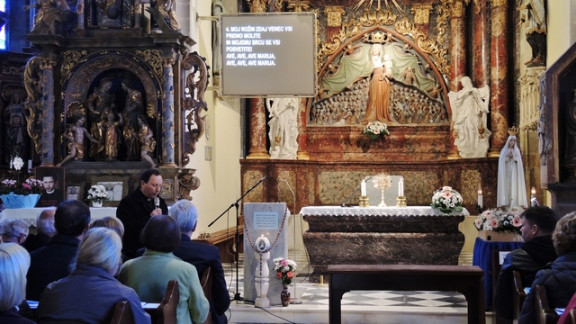 Slovesnost ob odhodu Fatimske Marije iz Slovenije