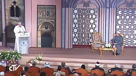 Papež Frančišek na univerzi Al-Azhar