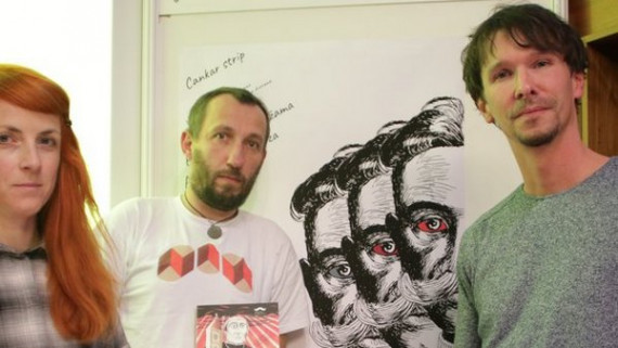 Ilustratorji Tanja Komadina, Damjan Stepančič in Igor Šinkovec