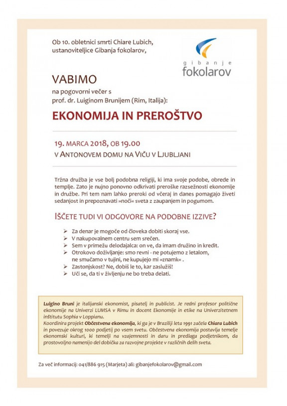 Vabilo na srečanje v Ljubljani