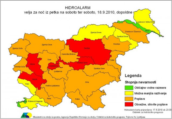 Hidroalarm 18.9.2010