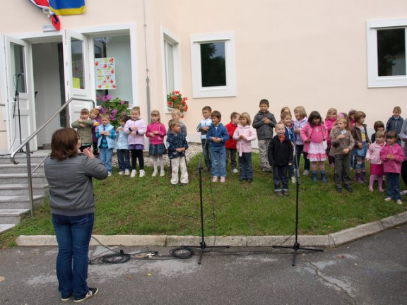 Blagoslov vrtca na Vrhniki