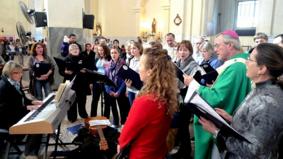 Zboru iz San Martina se je pridružil nadškof  Stanovnik
