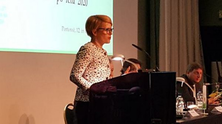 Ministrica za kmetijstvo, gozdarstvo in prehrano Aleksandra Pivec na posvetu Zadružne zveze Slovenije
