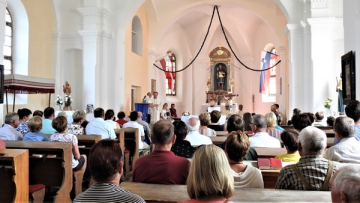 Sveta maša v cerkvi sv. Pankracija
