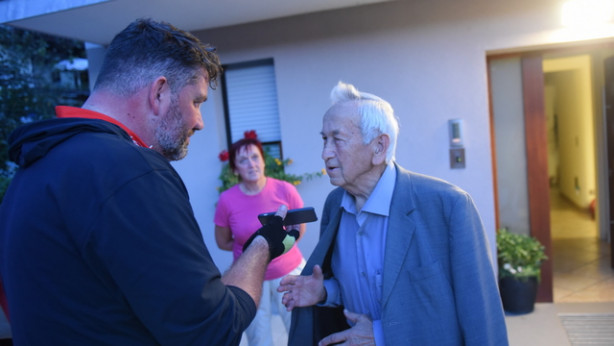 Lojze Ljubič v pogovoru z Juretom Seškom