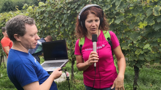 Oglašanje sredi vinskih goric je bilo nepozabno