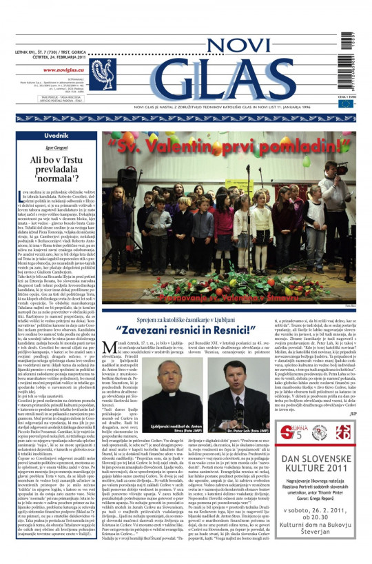 Naslovnica 730. številke Novega glasa