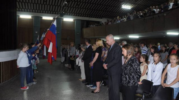 Zapeli so argentinsko in slovensko himno