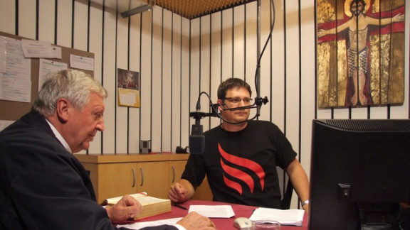Nadškof Alojz Uran in Matjaž Merljak