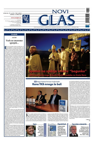 Naslovnica 737. številke Novega glasa