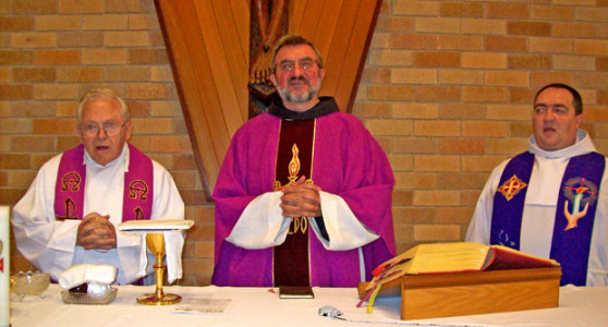 P. Valerijan Jenko, p. Ciril Božič in p. Darko Žnidaršič