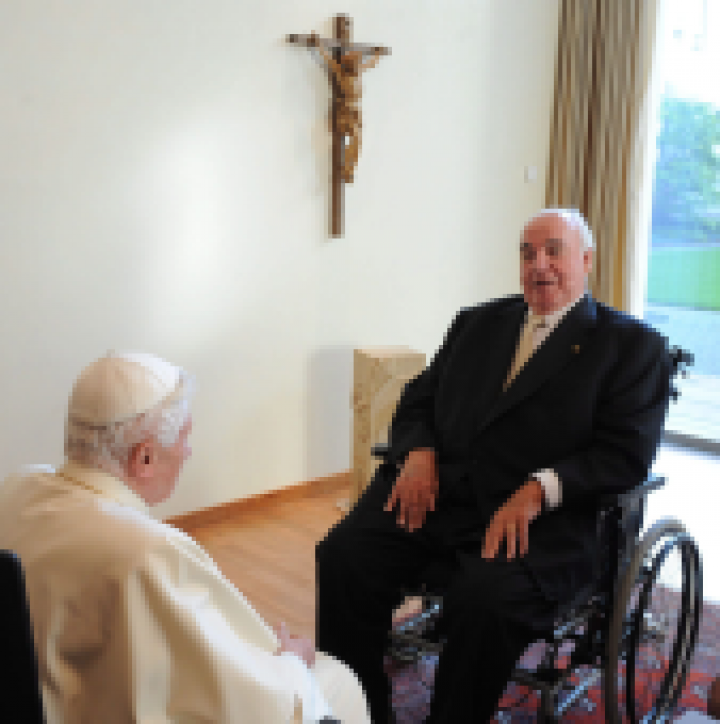 Benedikt XVI. in Helmut Kohl