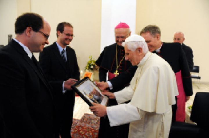 Benedikt XVI. z odborom nemških katoličanov