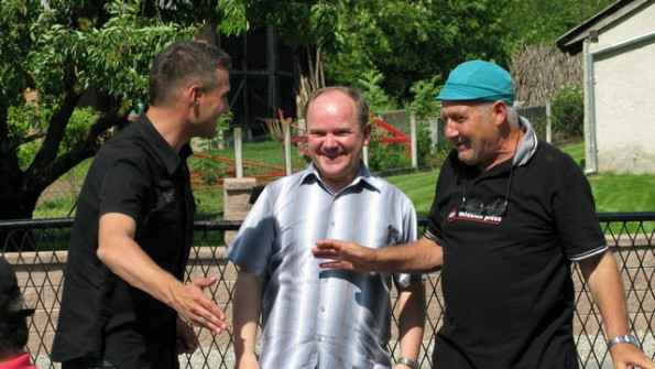 p. Miha Drevenšek, p. Milan Kos in Alen Salihović