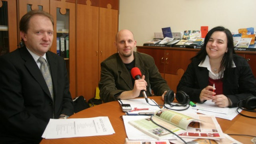Ravnatelj Peter Polc, Blaž Lesnik in Mateja Feltrin Novljan