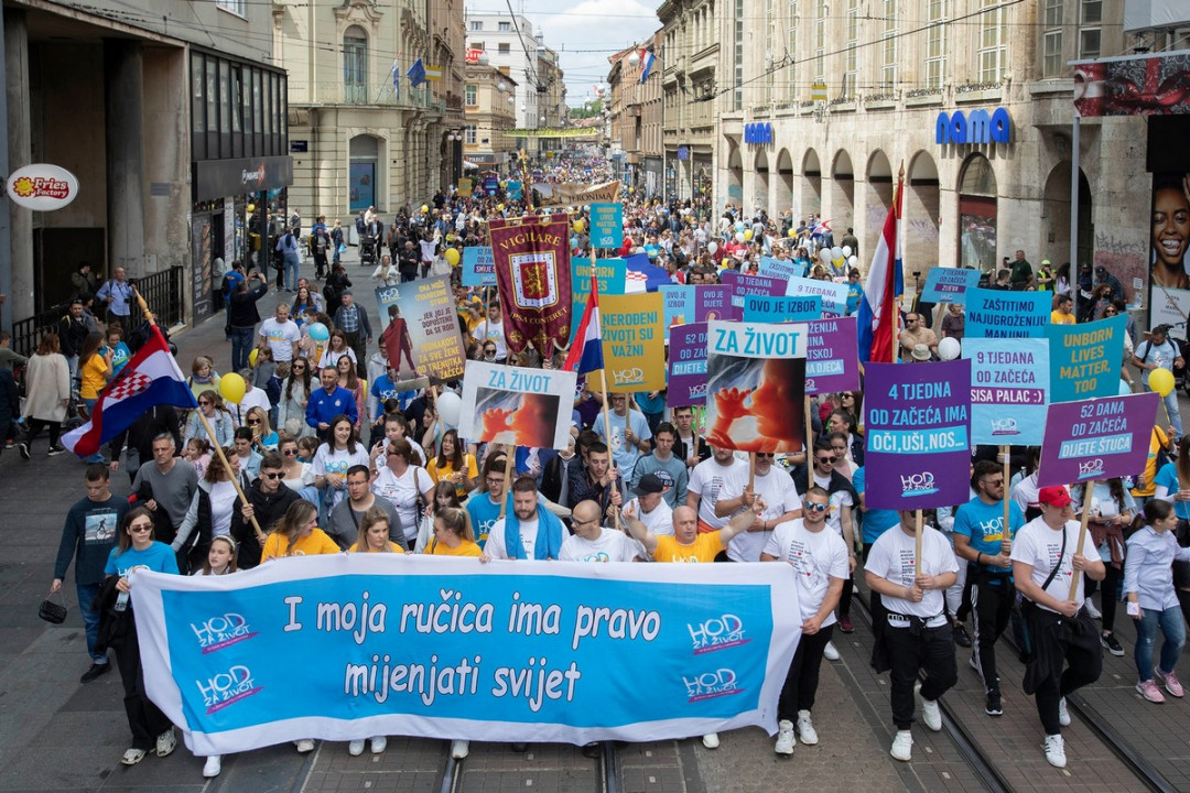 Pohod za življenje v Zagrebu