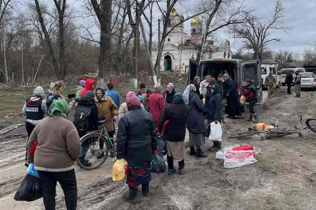 Ljudje na območju Černihivske regije prejeli pomoč Karitas