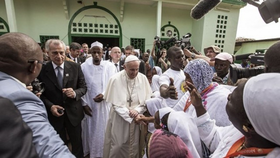 Obisk mošeje v Srednjeafriški republiki