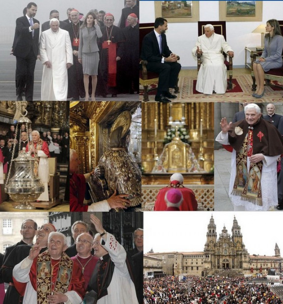 Benedikt XVI. v Komposteli