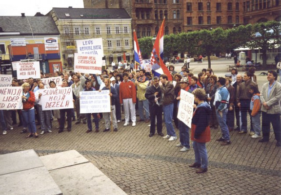 Demonstracije za samostojno Slovenijo: Helsingborg, Švedska julij 1991