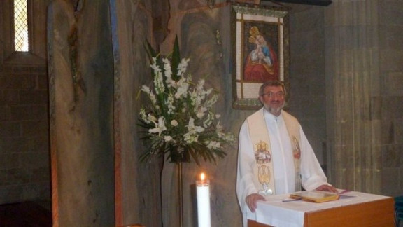 P. Ciril je daroval sveto mašo v cerkvi sv. Štefana