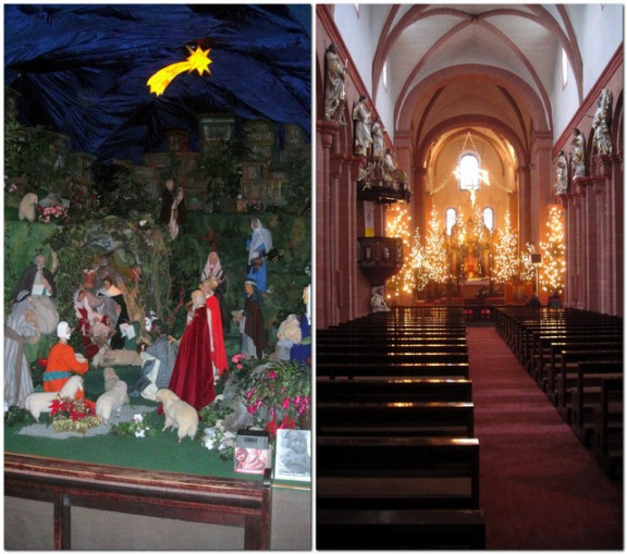 Jaslice in cerkev v Ilbenstadtu