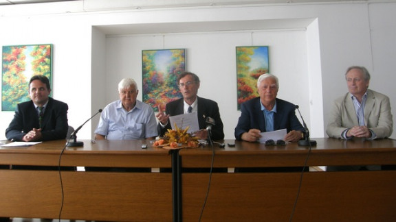 Novo vodstvo SSK: Miroslav Polzer, Marjan Terpin, dr. Boris Pleskovič, dr. Carlo Brescianni, Edvard Kobal