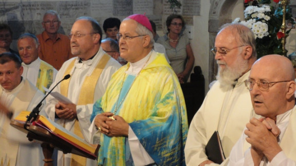 Svete Višarje 2012, Zvone Podvinski, škof Metod Pirih, mons. Janez Pucelj