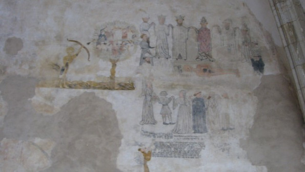Freska mrtvaškega plesa v frančiškanskem samostanu