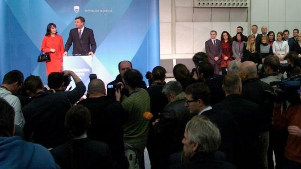 Borut Pahor v medijskem središču v Cankarjevem domu