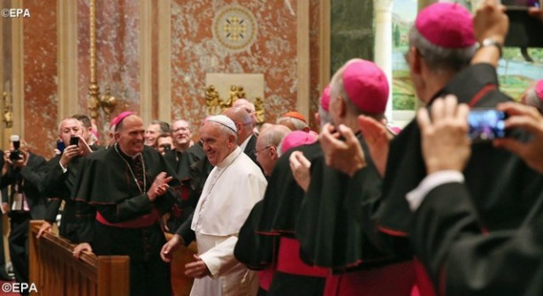 Papež z ameriškimi škofi