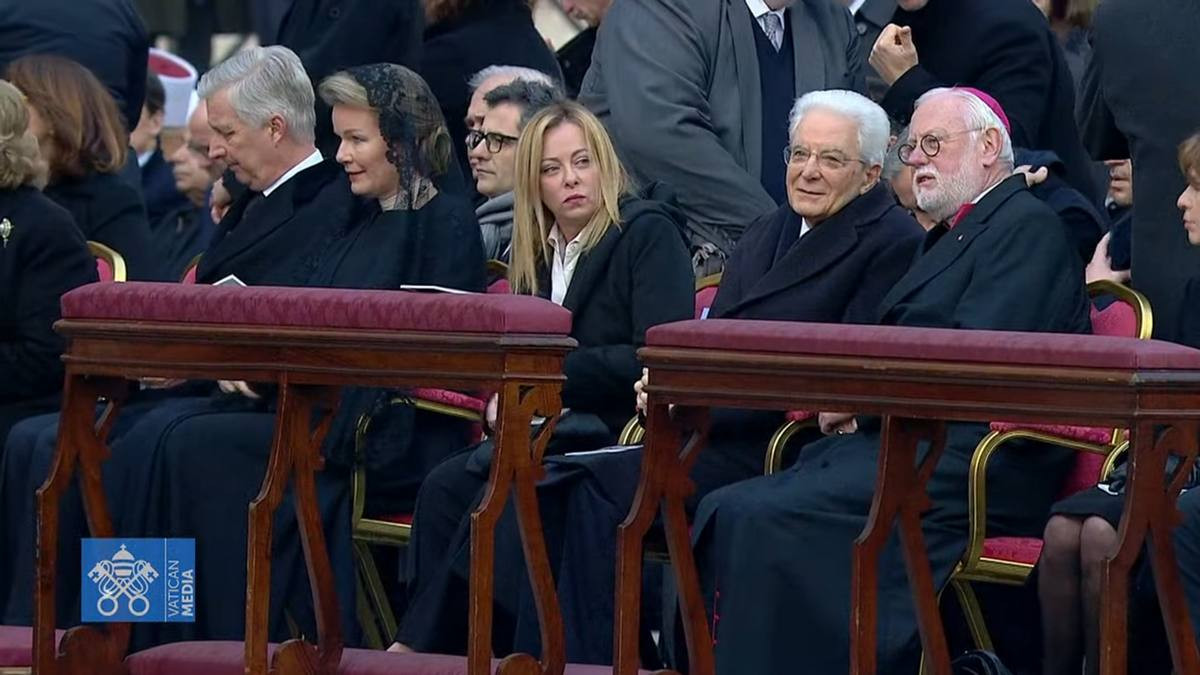 Italijanska premierka Giorgia Meloni in predsednik Sergio Mattarella