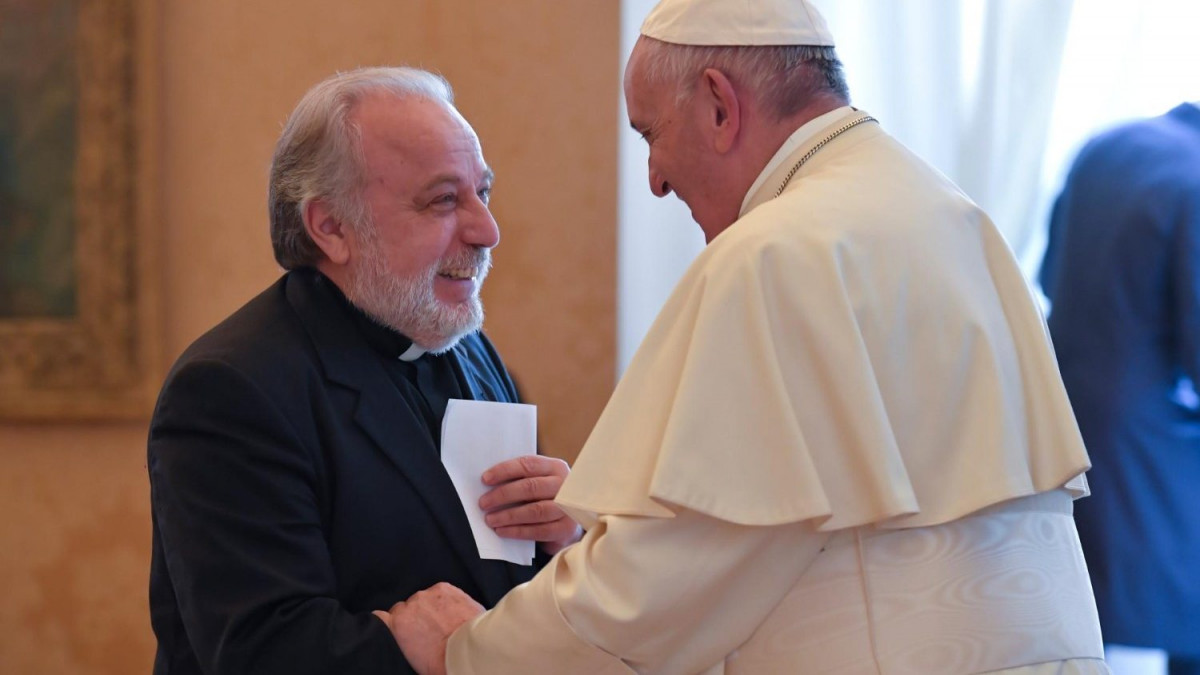 Piero Coda s papežem Frančiškom