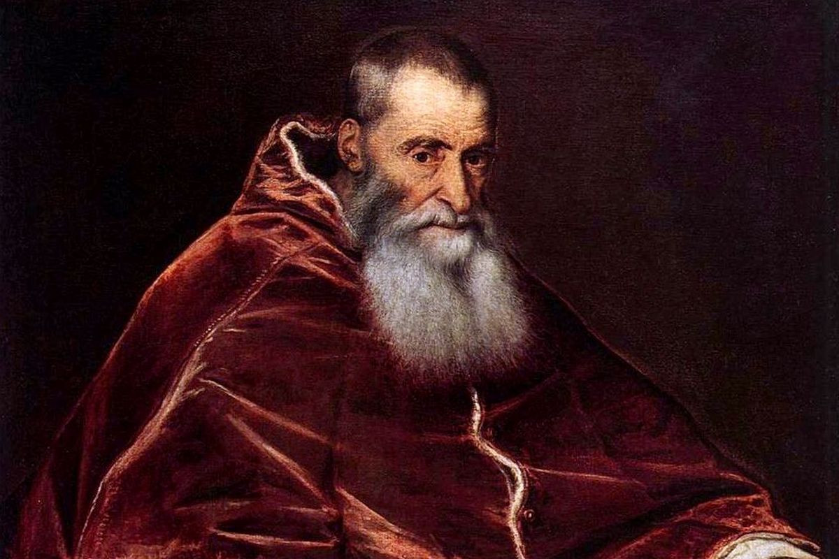 Papež Pavel III - naslikal Titian