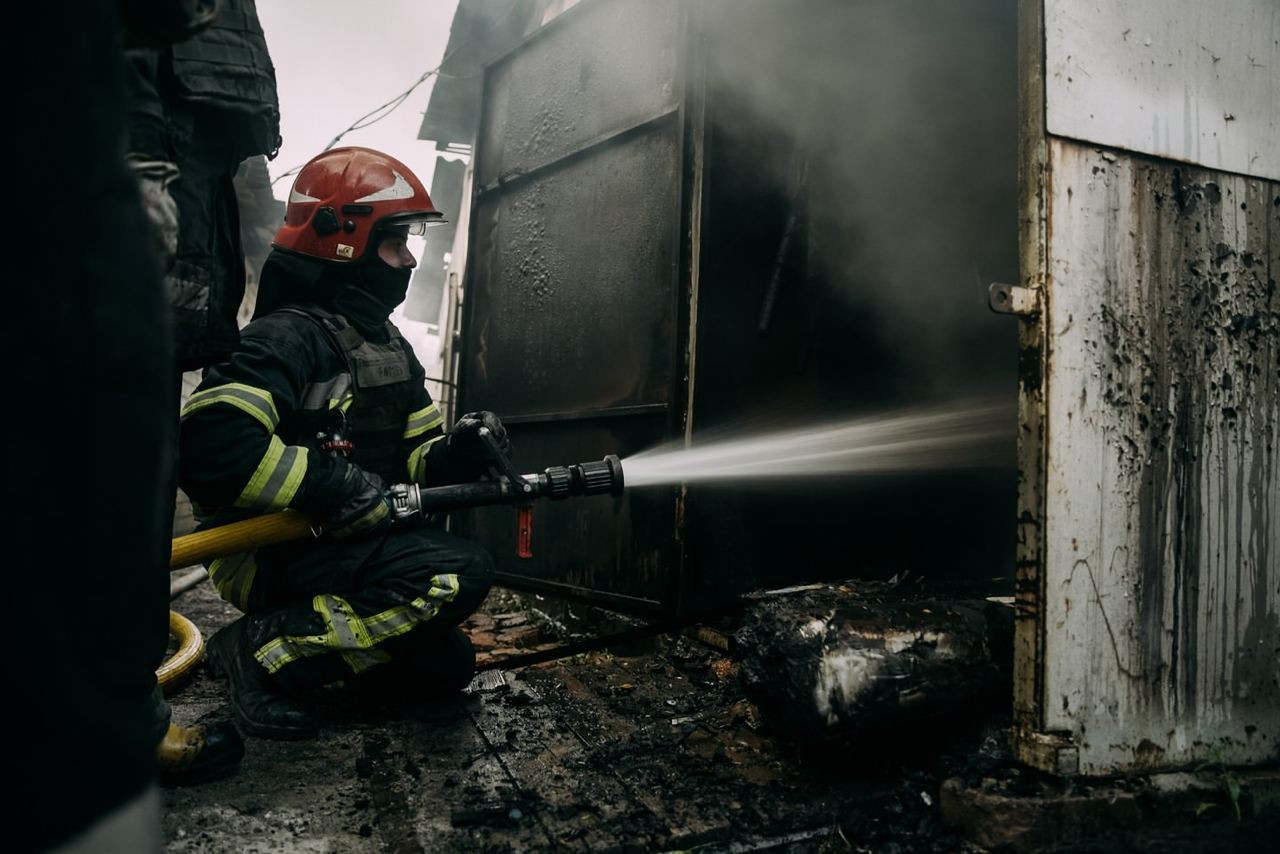 Zahvala gasilcem: Telegram Zelenskiy / Official