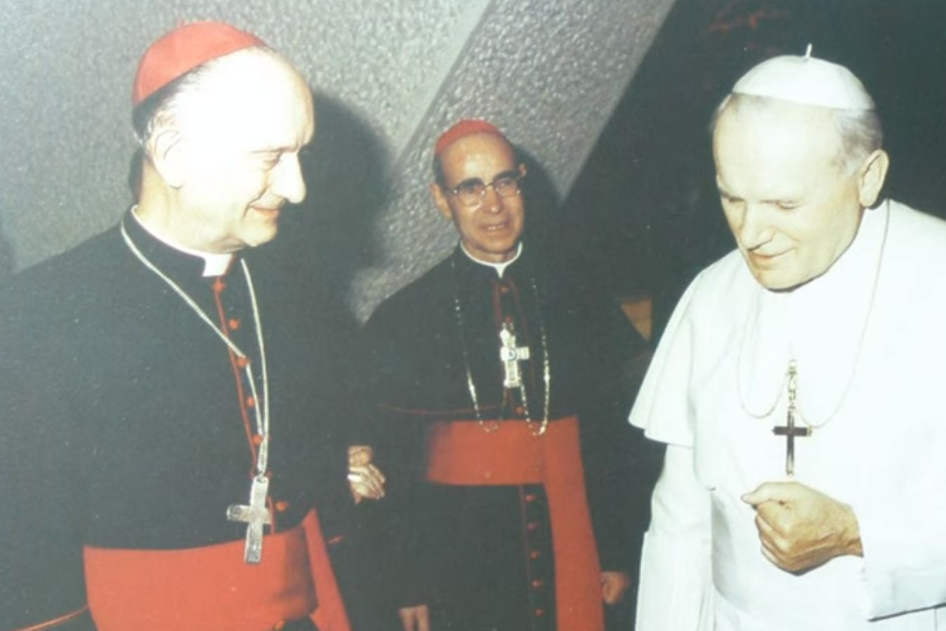 Škof Jožef Smej s papežem Janezom Pavlom II