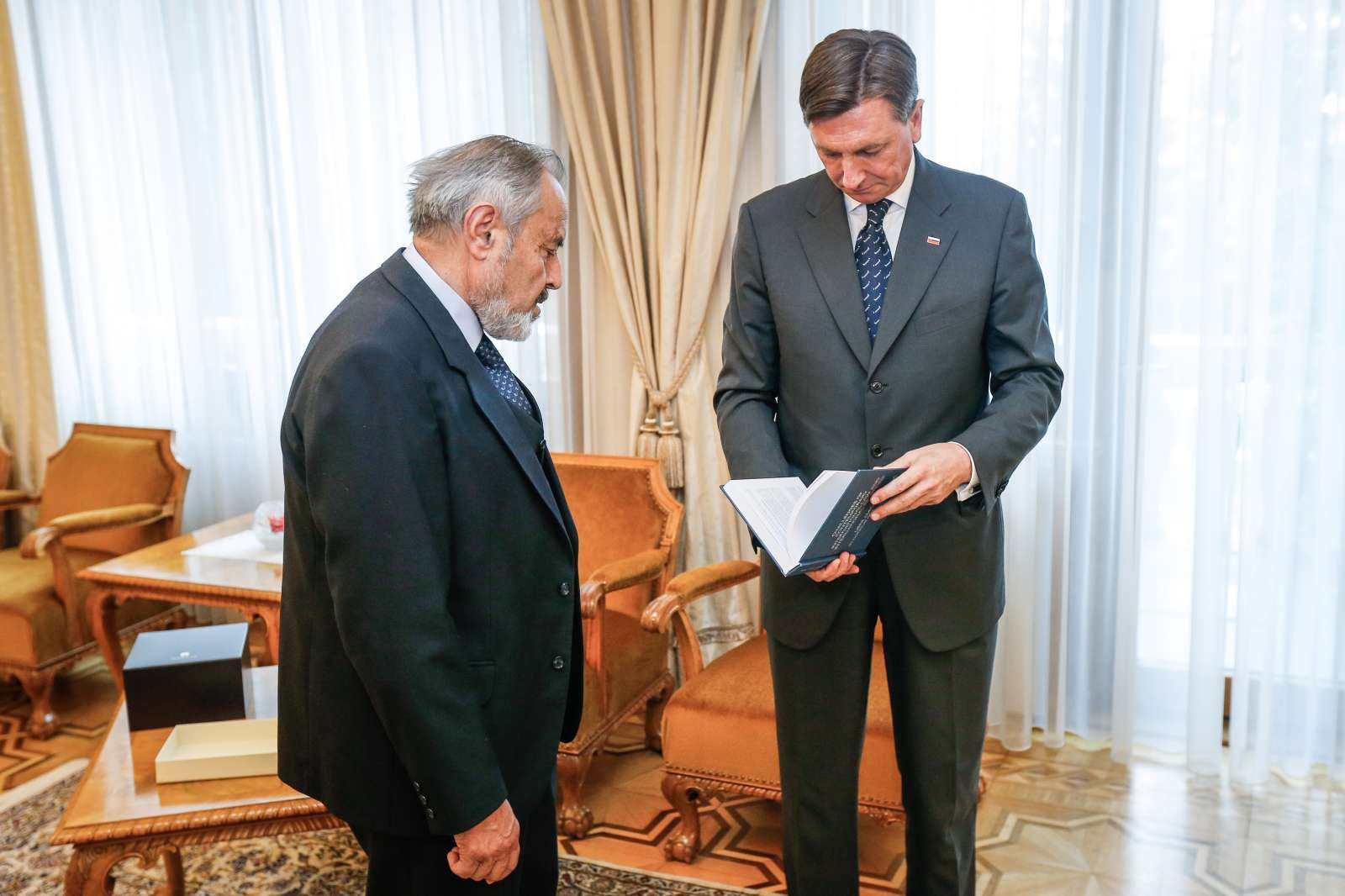 Predsednik republike Borut Pahor in dr. Ernest Petrič