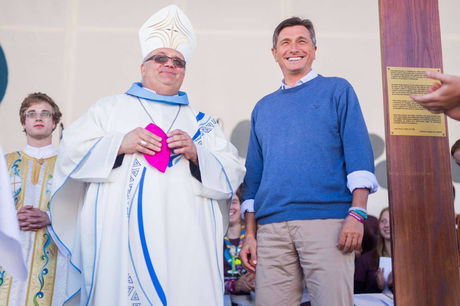 Pahor s škofom Štumfom
