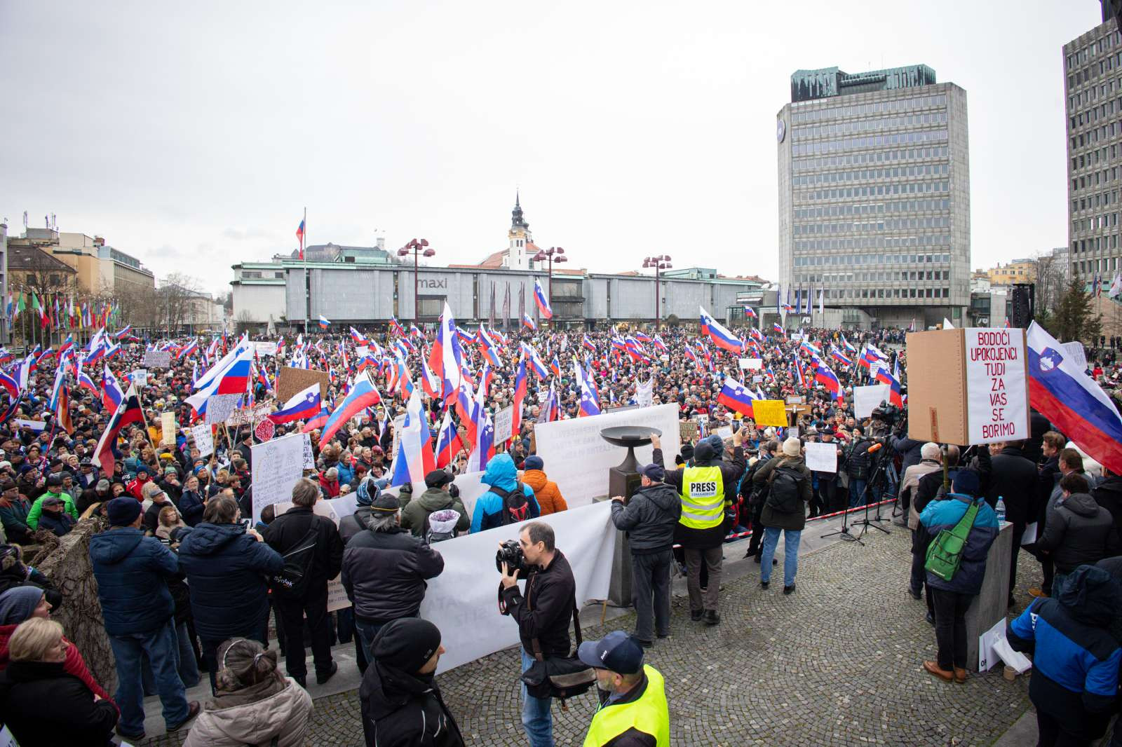Protestni shod upokojencev, ki ga pripravlja ljudska iniciativa Glas upokojencev Slovenije.