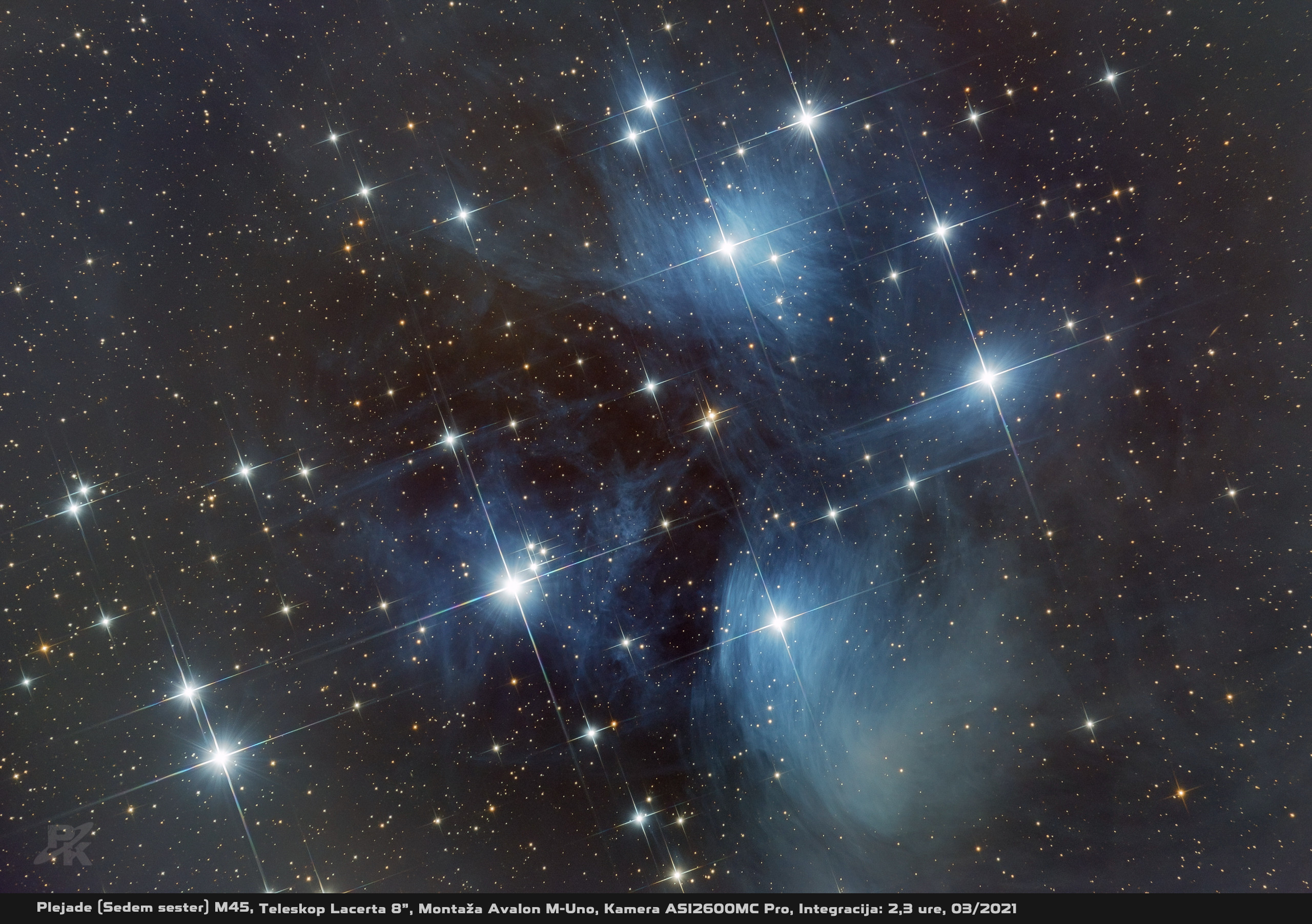 Plejade (sedem sester) M45