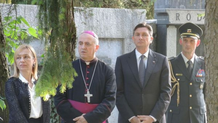 škof Šuštar in predsednik Pahor